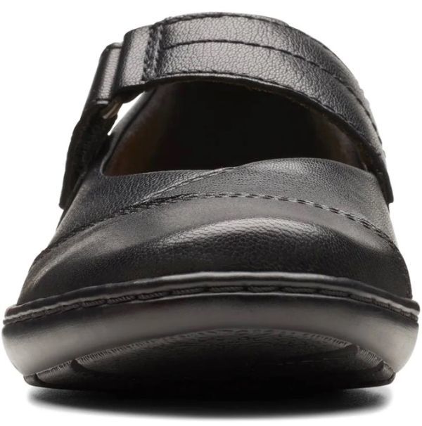 Clarks 22.5cm легкий ремешок Wedge черный Flat кожа Loafer балет офис туфли-лодочки спортивные туфли ботинки at53