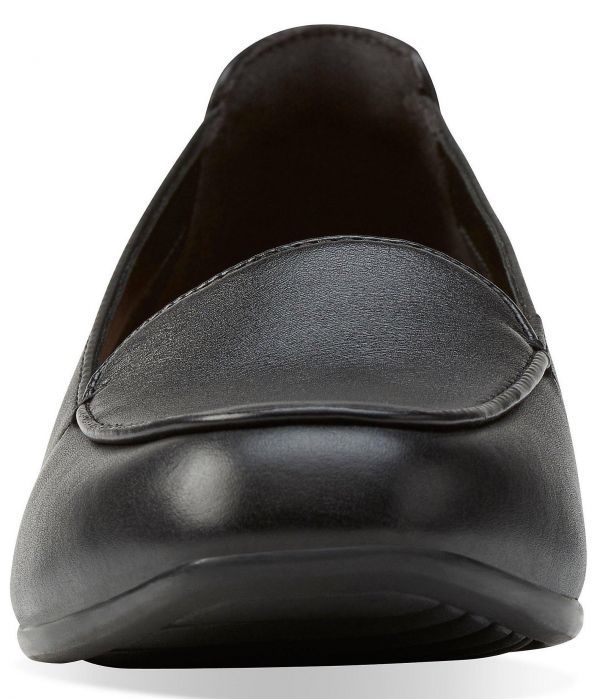 Clarks Clarks 26.5cm Flat Classic pumps black black low heel leather leather Loafer boots sandals 959