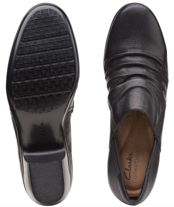 Clarks 25.5cm туфли-лодочки кожа Loafer офис со вставкой из резинки каблук формальный легкий туфли без застежки спортивные туфли ботинки балет ограничение 17