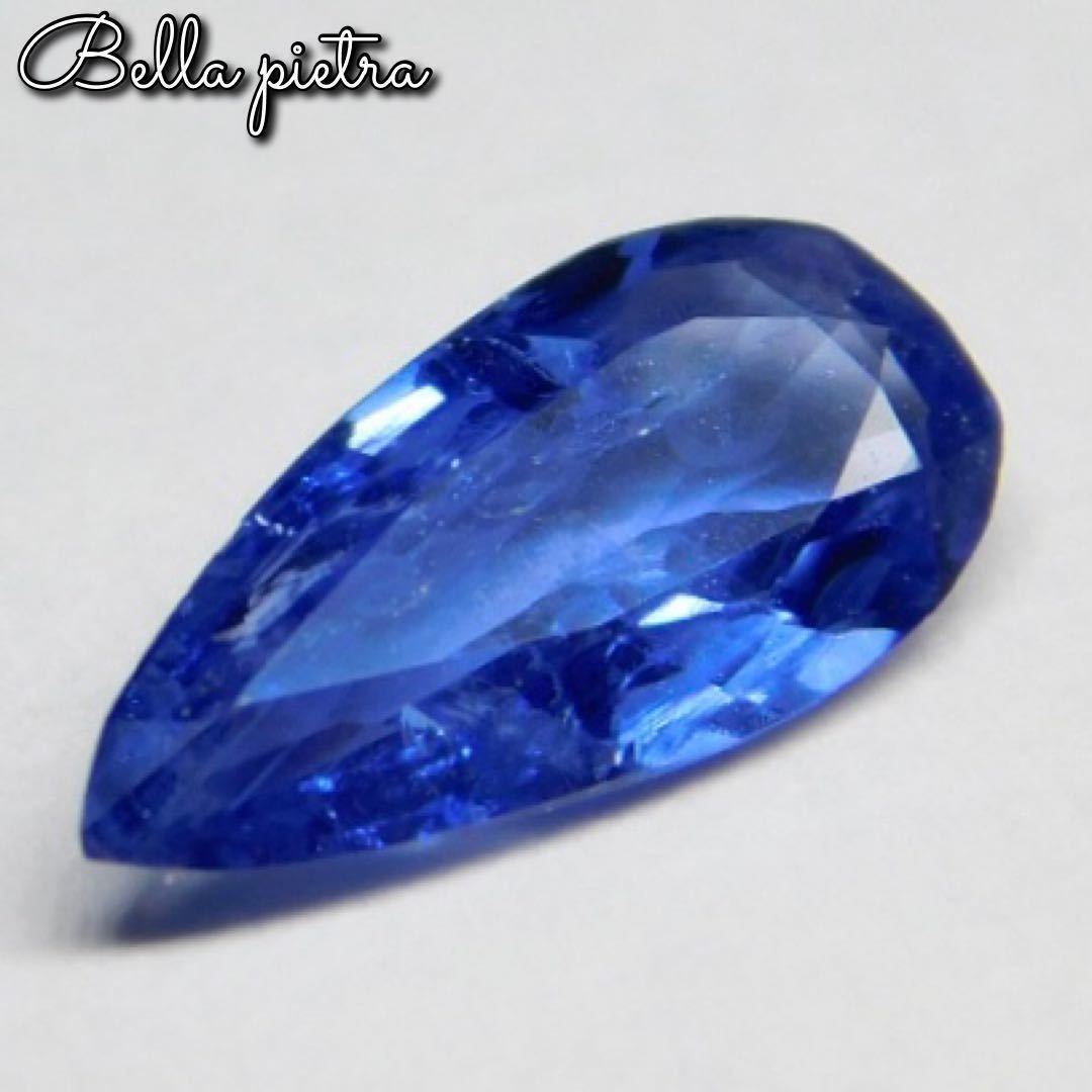 0.86ct★天然ブルーサファイア マダガスカル産 コランダム ルース ペアシェイプカット パワーストーン Sapphire 裸石 宝石 天然石 13_画像2