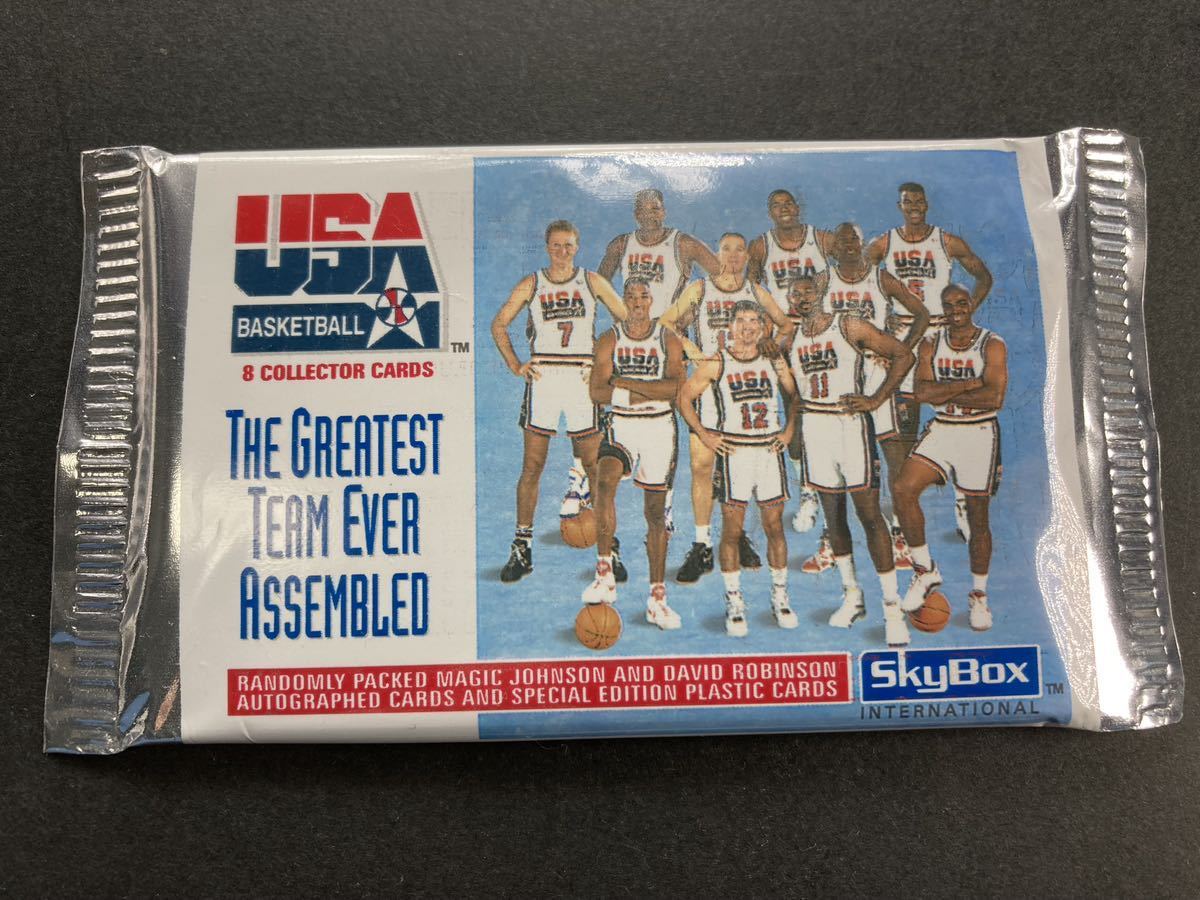 1992 skybox USA Olympic DREAM TEAM マイケルジョーダン Mickael Jordan スカイボックス ドリームチーム 未開封 パック BOX NBA_画像1