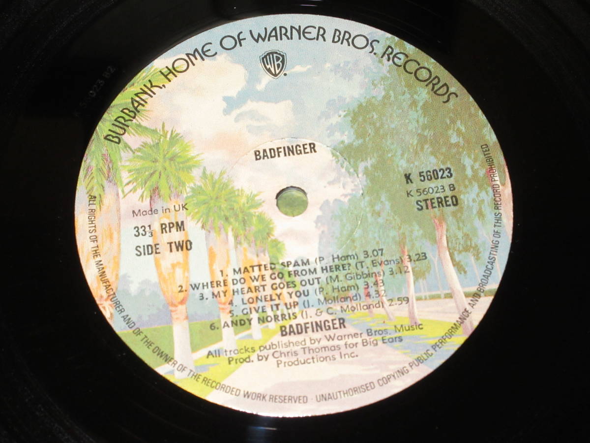 ◆◇BADFINGER(バッドフィンガー)【BADFINGER(涙の旅路)】英盤LP/K 56023/ビートルズ＆アップル関連◇◆_画像6