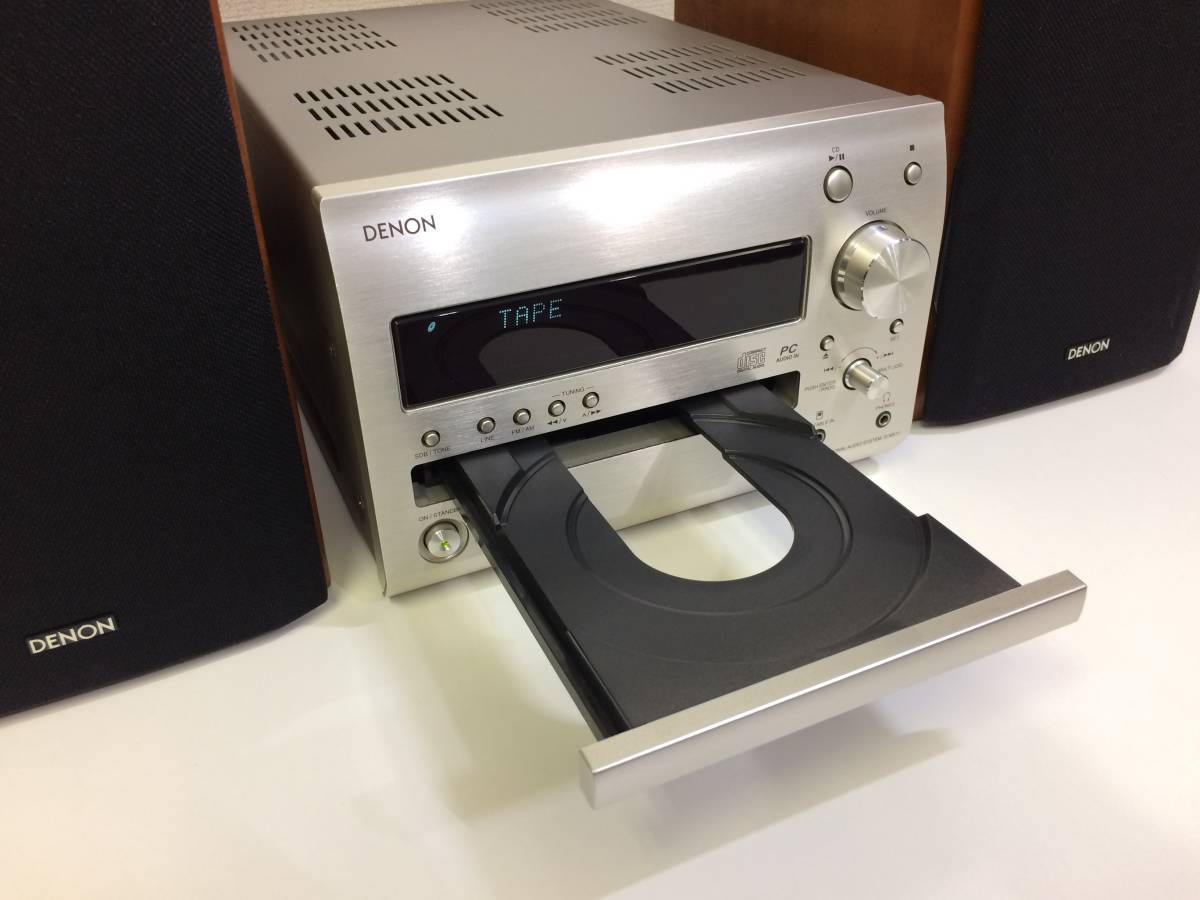  rare operation goods / beautiful goods *DENON/ Denon D-MX11 height sound quality player CD/USB PC audio D-MX11 speaker set RCD-MX11* remote control / antenna attaching 