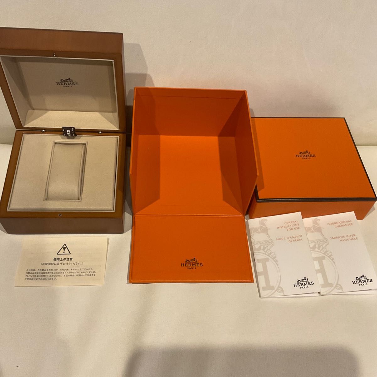 HERMES 時計ケース 木箱