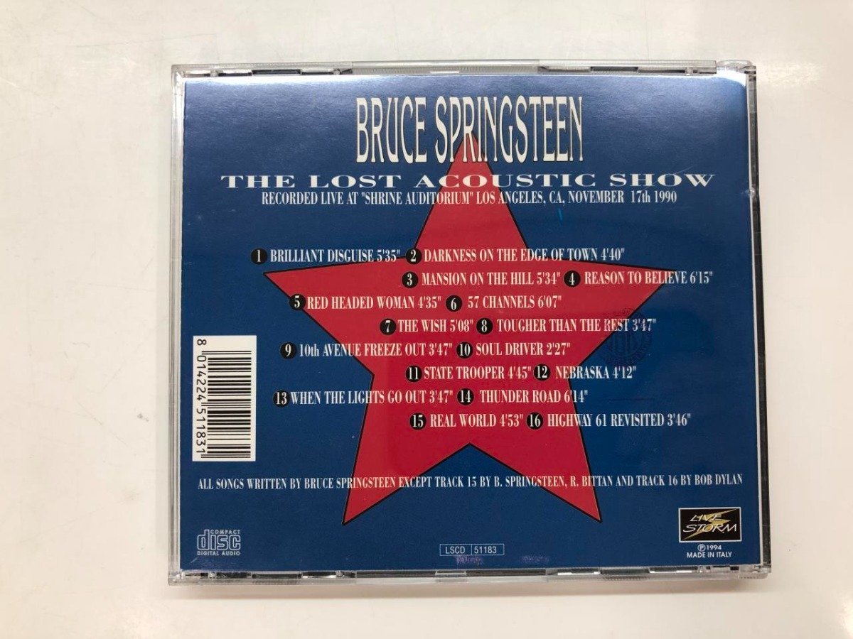 * [CD THE LOST ACOUSTIC SHOW BRUCE SPRINGSTEEN blues * springs s tea n]143-02310