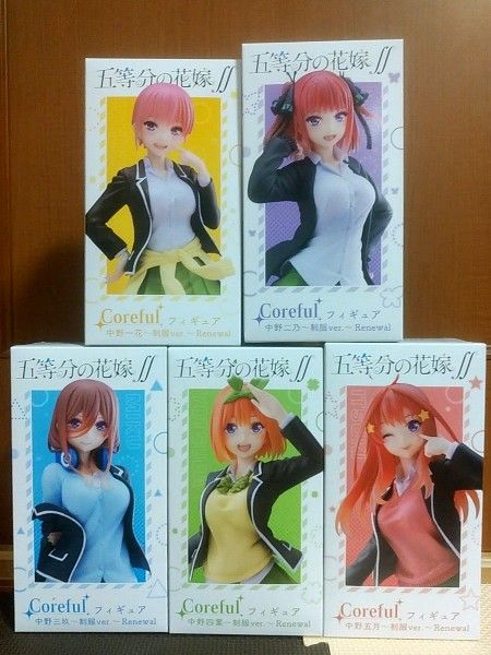 五等分の花嫁 Coreful フィギュア 制服Ver Renewal 中野一花 二乃 三玖