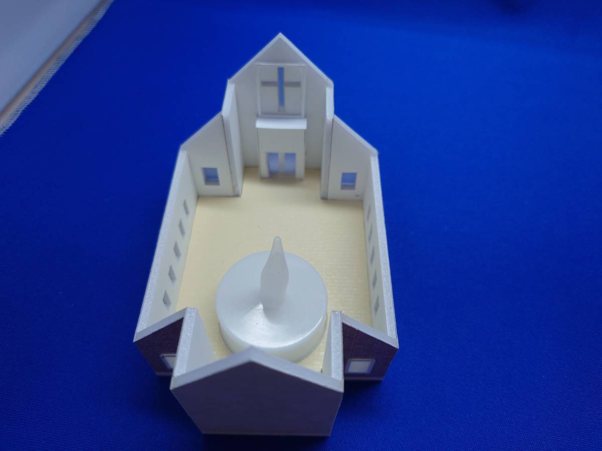 ▲オリジナル建築模型・教会▲スケール1/150　 インテリア　雑貨　Ｎゲージ　ジオラマ　鉄道模型_画像8