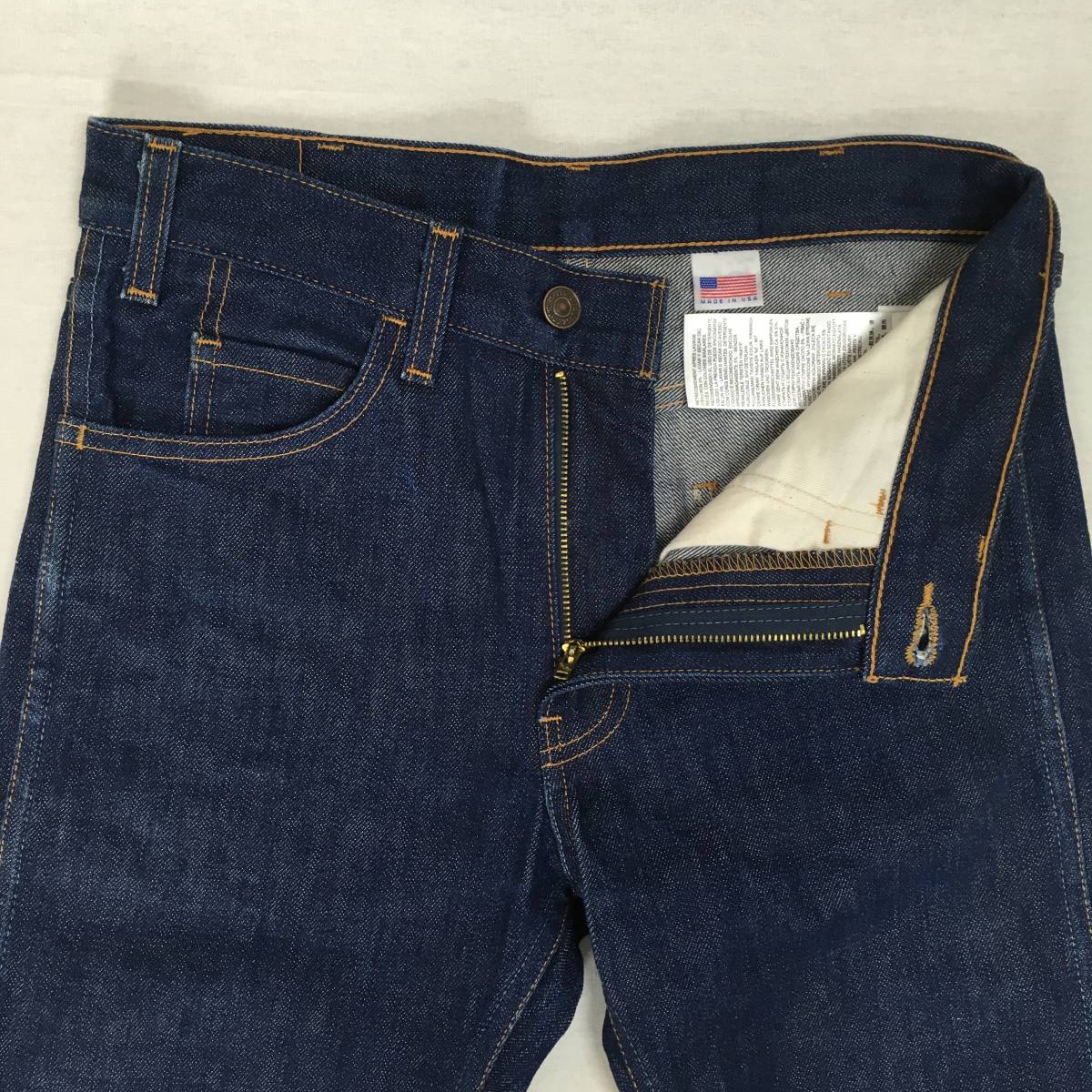 LEVI'S リーバイス 606 1969モデル 30605-0030 米国製 BIG'E' LVC スリムフィット デニム ジーンズ W28 L32 オレンジタブ 42TALONジップ_画像5