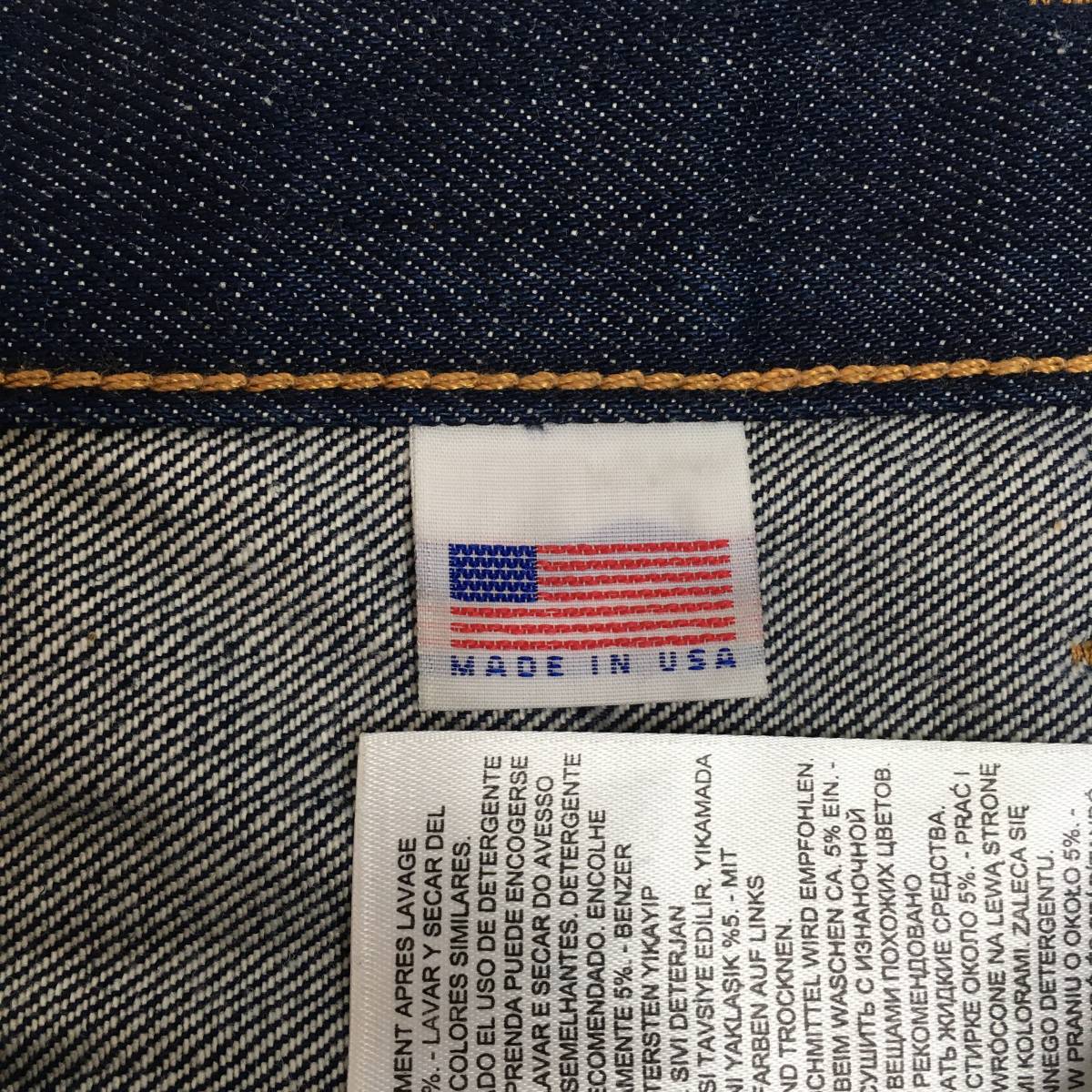 LEVI'S リーバイス 606 1969モデル 30605-0030 米国製 BIG'E' LVC スリムフィット デニム ジーンズ W28 L32 オレンジタブ 42TALONジップ_画像9