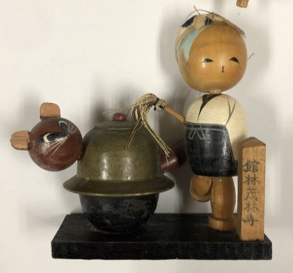 レトロ こけし 人形 セット ひょうたん 館林茂林寺 分福茶釜の画像4
