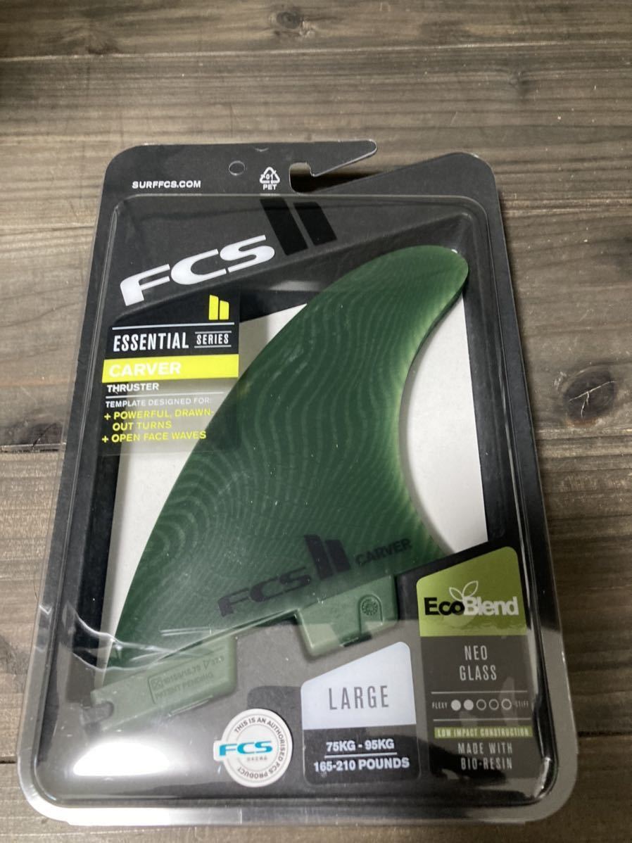 L FCS2 CARVER NEO GLASS カーバー ネオグラス トライ Lサイズ フィン