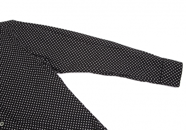 ブラックコムデギャルソンBLACK COMME des GARCONS ピンドットプリントベーシックシャツ 黒S 【レディース】_画像8