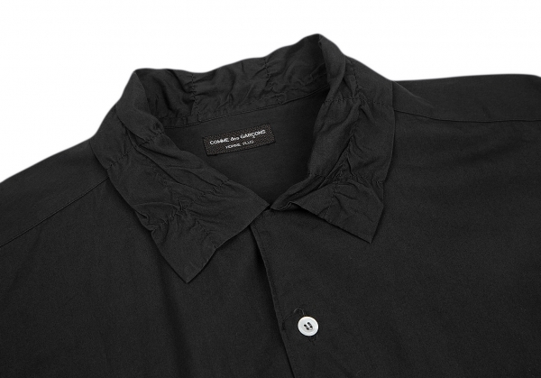 コムデギャルソン オムプリュス シャーリングステッチオープンカラーシャツ 黒L位 【メンズ】_画像7