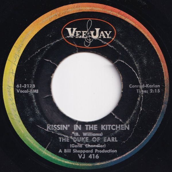 Duke Of Earl Duke Of Earl / Kissin' In The Kitchen Vee Jay US 204169 R&B R&R レコード 7インチ 45_画像2