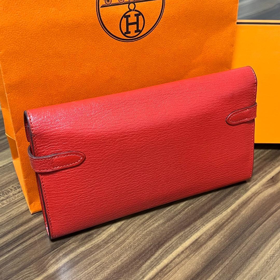 極美品 X刻印 HERMES エルメス 財布 ケリーウォレット ゴールド 極美品 X刻印 HERMES エルメス 財布 ケリーウォレット ゴールド