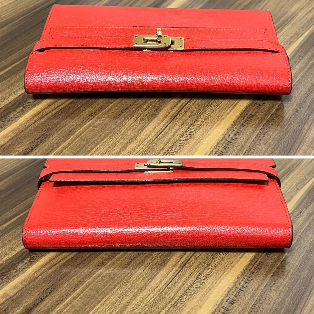極美品 X刻印 HERMES エルメス 財布 ケリーウォレット ゴールド 極美品 X刻印 HERMES エルメス 財布 ケリーウォレット ゴールド