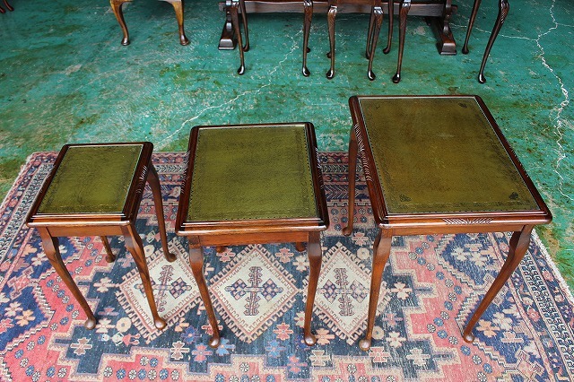 イギリスアンティーク家具 ネストテーブル テーブル コーヒーテーブル サイドテーブル 英国製 R-60_画像2