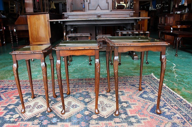 イギリスアンティーク家具 ネストテーブル テーブル コーヒーテーブル サイドテーブル 英国製 R-213_画像3