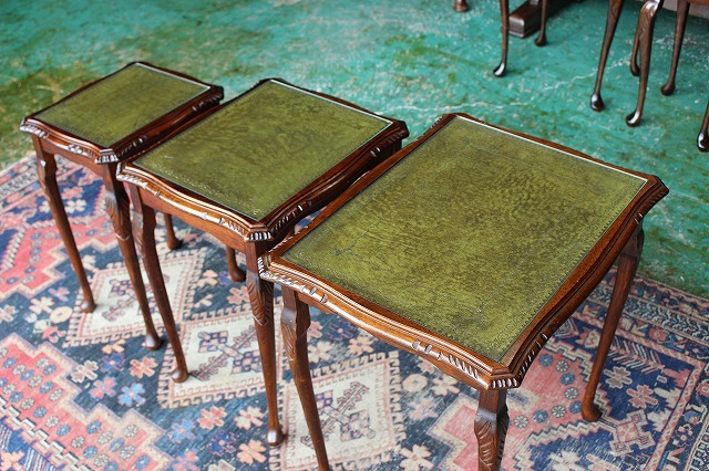 イギリスアンティーク家具 ネストテーブル テーブル コーヒーテーブル サイドテーブル 英国製 R-213_画像4