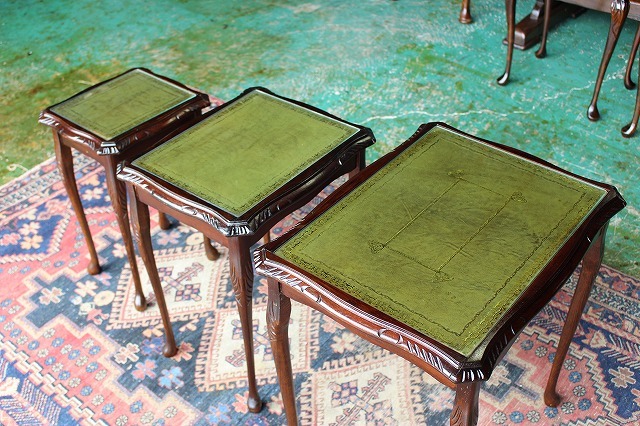 イギリスアンティーク家具 ネストテーブル テーブル コーヒーテーブル サイドテーブル 英国製 R-85_画像4
