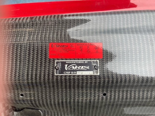 画像追加版　スバル　ＷＲＸ　ＳＴｉ　VARIS　クーリングボンネットフード　カーボンボンネット　VBSU-131　中古品　店頭引取りのみ_画像7