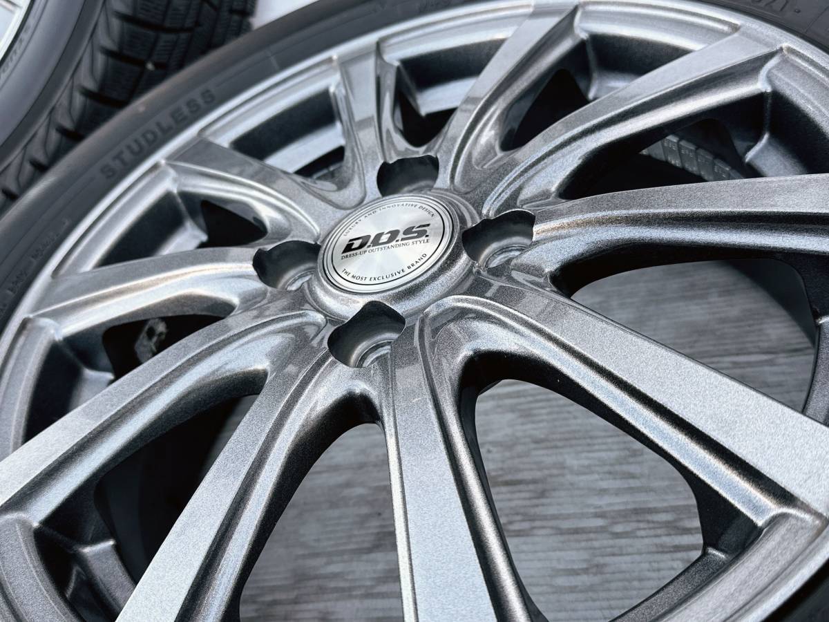 D.O.S 15インチ 5.5J インセット50 PCD100 4穴 185/60R15 21年製造スタッドレス フィット スイフト　キューブ イグニス_画像4