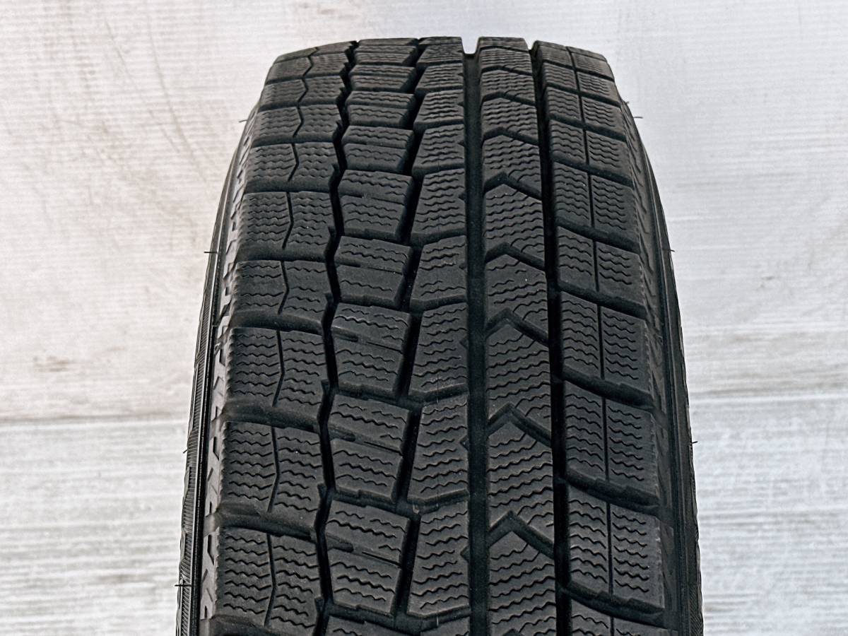 バリ山！ 国産22年製タイヤ！AXEL 14インチ 5.5J インセット50 PCD100 4穴 DUNLOP 175/70R14 使用期間少！イグニス フィット キューブ_画像8