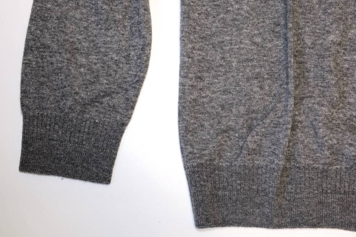  regular price 28 ten thousand new goods Loro Piana cashmere × silk gray me Ran jida- dollar neck sweater knitted 52 XL gray series Loro Piana 