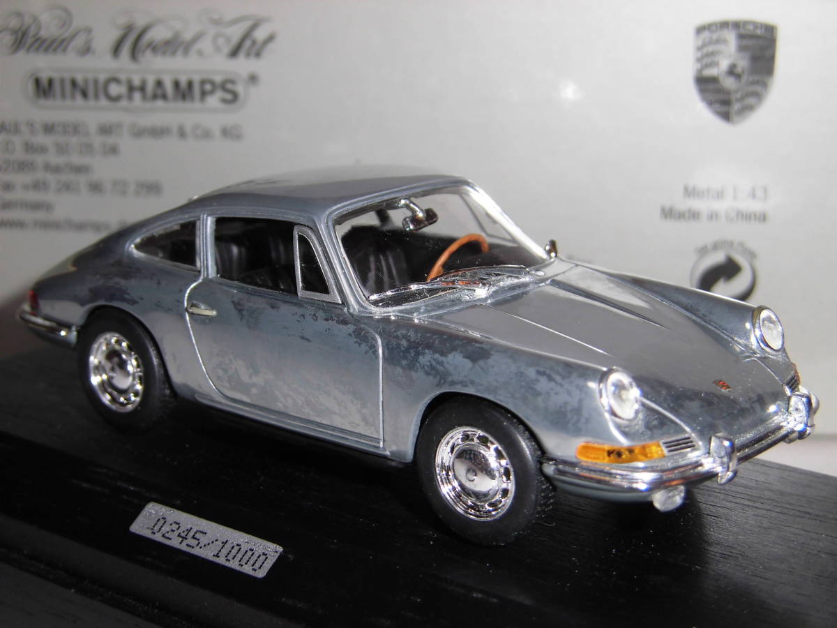 S=1/43☆PORSCHE特注PMA製 PORSCHE 911/901Narrow(Polish):ポルシェ911/901ナロー(ポリッシュ仕上)限定品(0245/1000)未使用品！_画像6