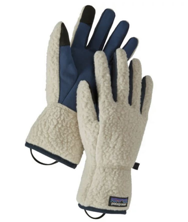 パタゴニア Patagonia レトロパイルグローブ M 新品 手袋 絶版 白 ペリカン RETRO PILE GLOVES ユニセックス 男女兼用 子供 キッズ_画像1