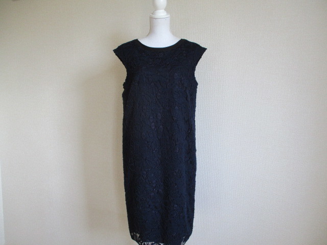  Area Free dark blue navy One-piece 44 large size beautiful goods Onward . mountain 