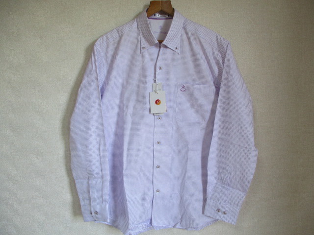 新品 ジーゲラン（gee gellan）長袖シャツ トップス 50 日本製 大きいサイズ_画像1