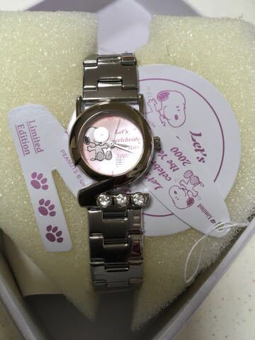  Snoopy millenium watch car i knee pink 