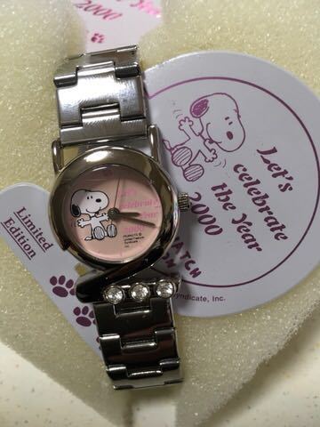  Snoopy millenium watch car i knee pink 