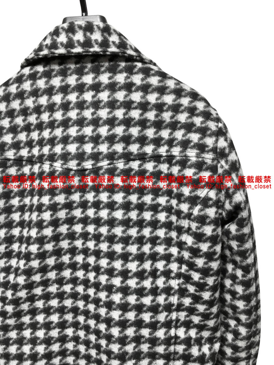 【最終処分】美品 NO ID. ウールライトニング WライダースJKT サイズ1 ノーアイディー メンズ ライダース ジャケット 総柄