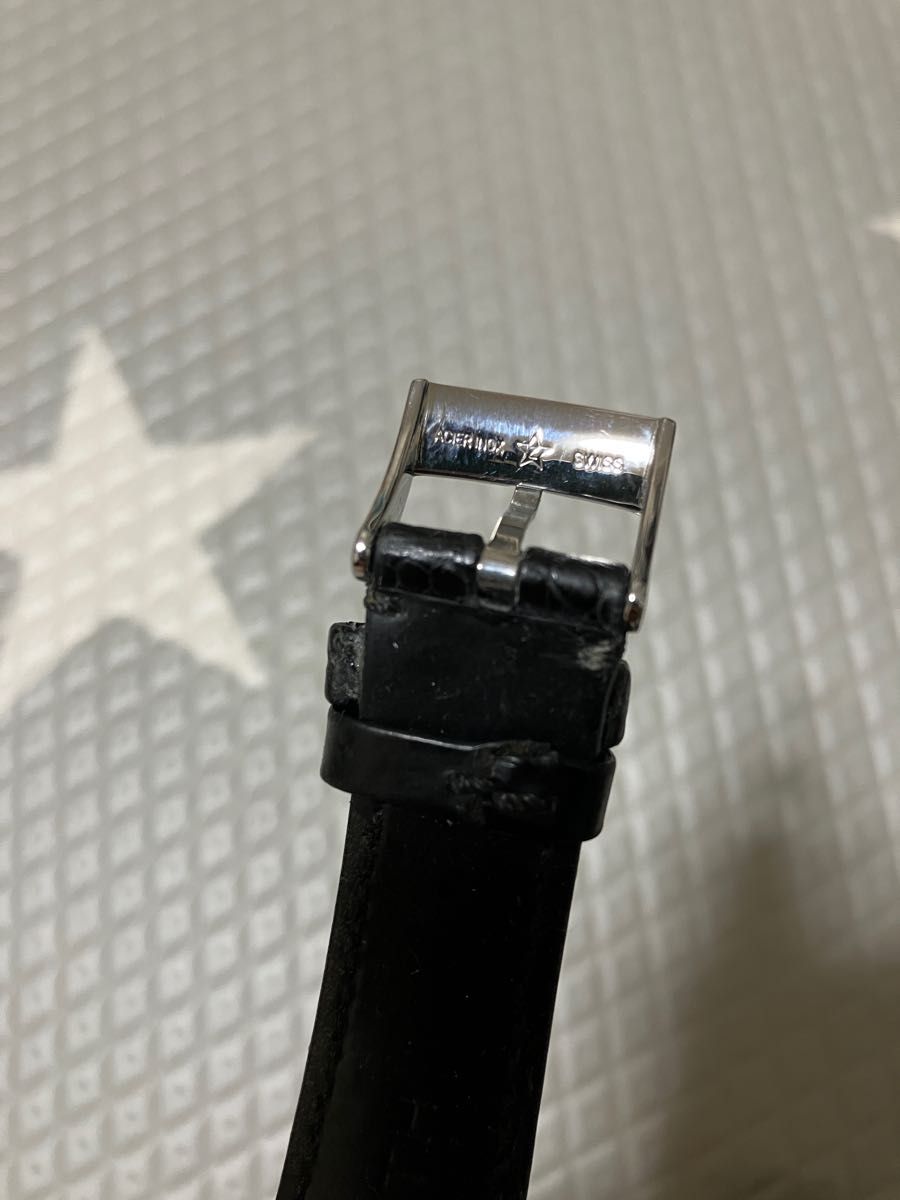 ゼニス純正ベルト 尾錠付き クロコ 20mmカミーユフォルネ アンチスエット カチュ仕様