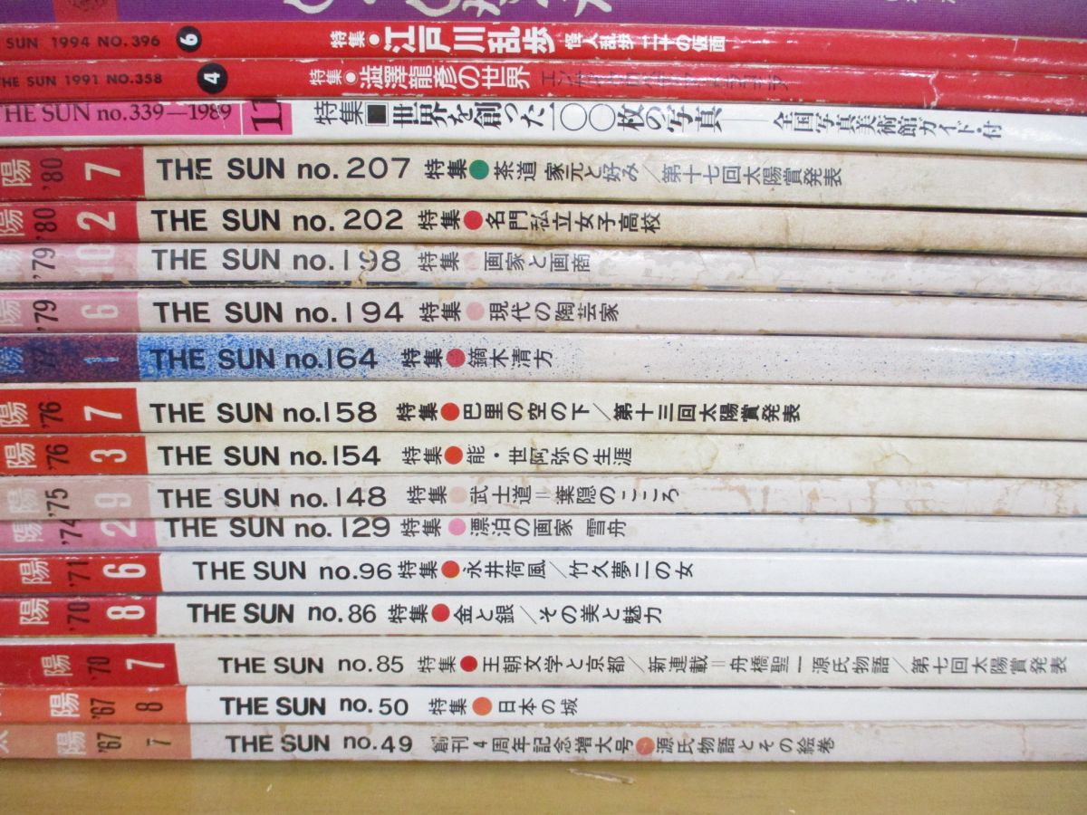 ■01)【同梱不可】太陽・別冊太陽 まとめ売り約25冊大量セット/平凡社/美術雑誌/バックナンバー/魯山人/ガラス/工芸/骨董/絵画/陶芸/B_画像2