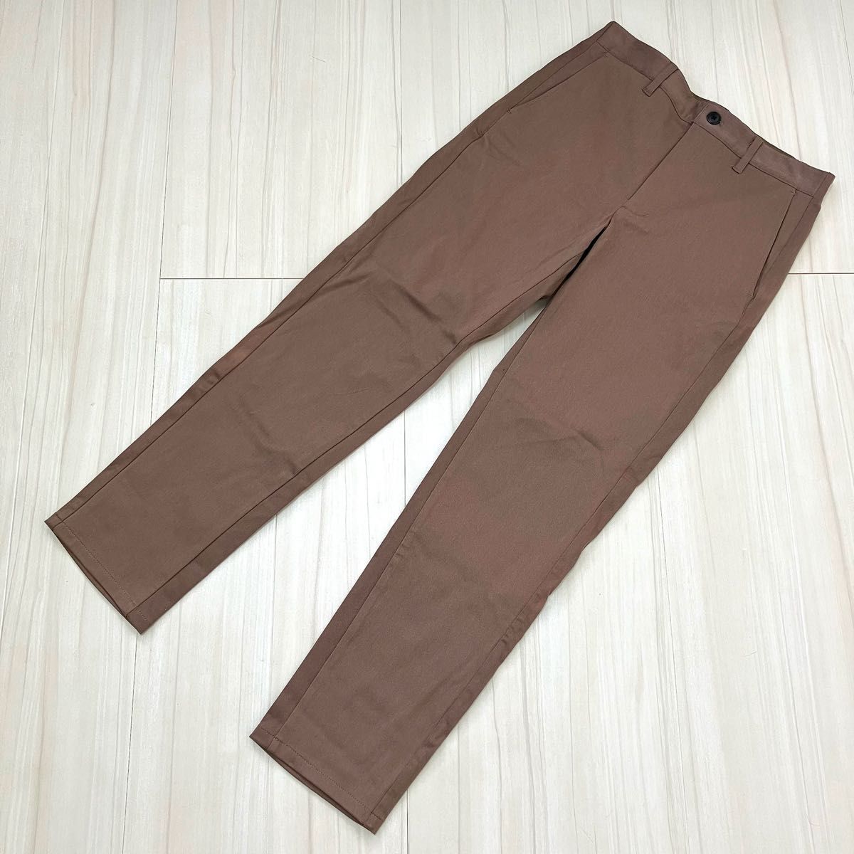 美品 THE SHOP TK イージーストレッチ スラックス テーパードパンツ S