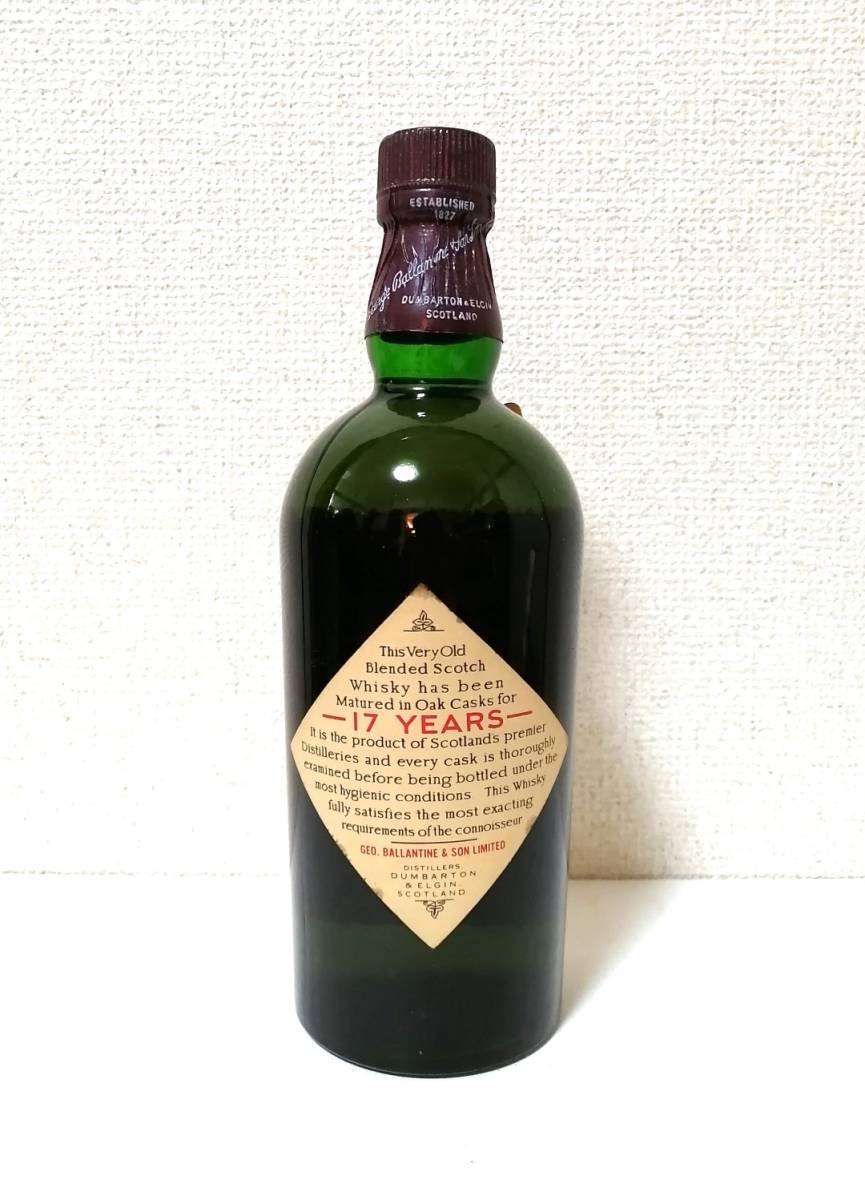 Ballantine's バランタイン17年 赤青紋章 760ml 43度 未開封品 70年代_画像5