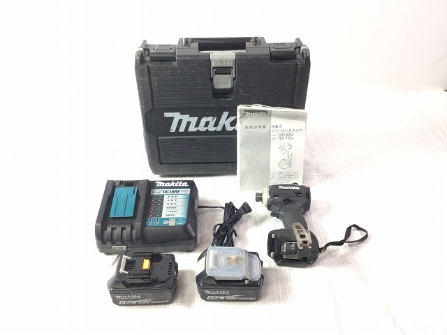 品 makita マキタ 18V 充電式インパクトドライバー TD172DRGXB 黒