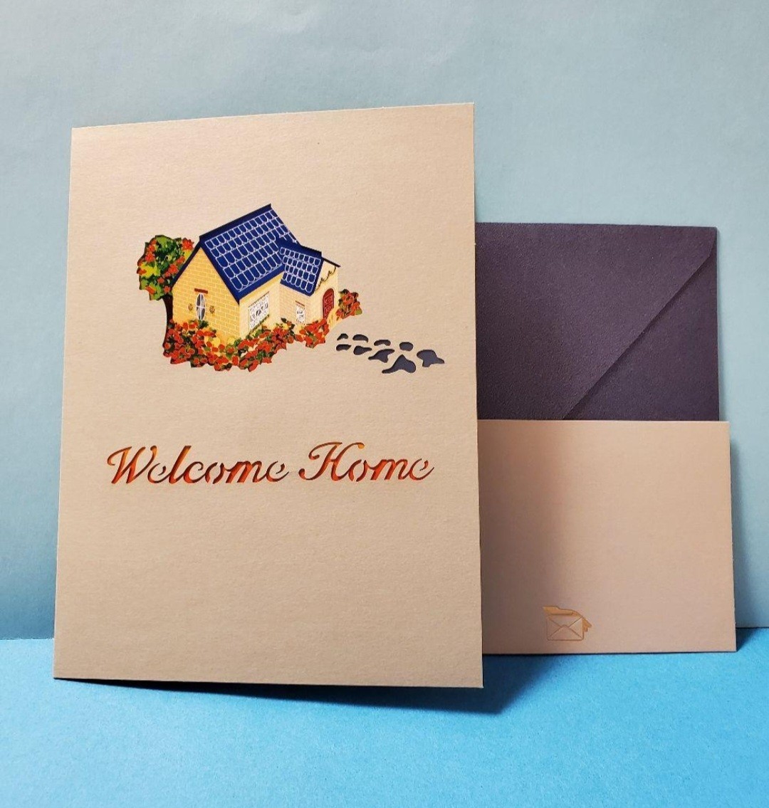 立体カード　HANAKO　飛び出すカード　マイホーム　新築祝い　WELCOME　ウェルカムホーム　多目的カード_画像9