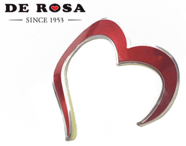 De Rosa ヘッドエンブレム　両面テープ貼り付け_画像1