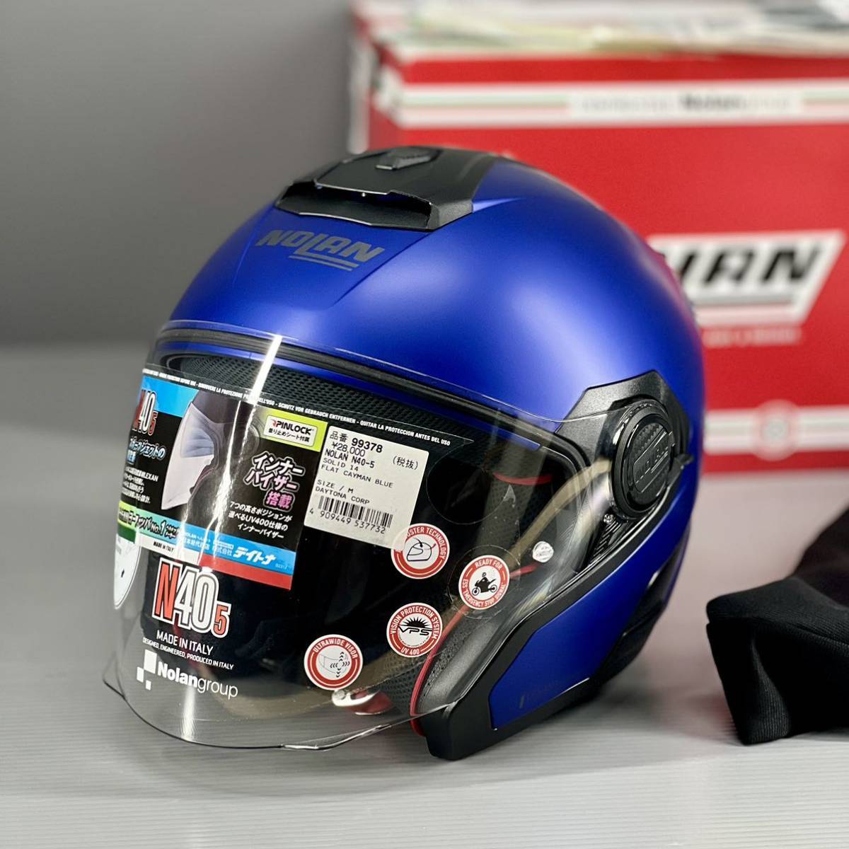 《展示品》NOLAN ノーラン N405 フラットケイマンブルー ジェットヘルメット Mサイズ (DAYTONA 99378)_画像1