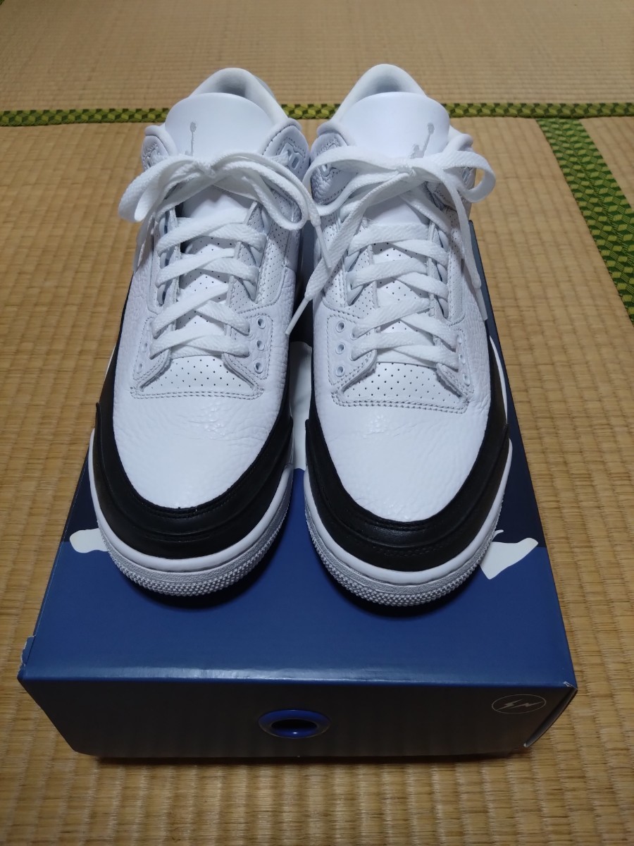 Fragment Nike Air Jordan 3 White / Black 27cm US9 DA3595-100 藤原ヒロシ_画像3