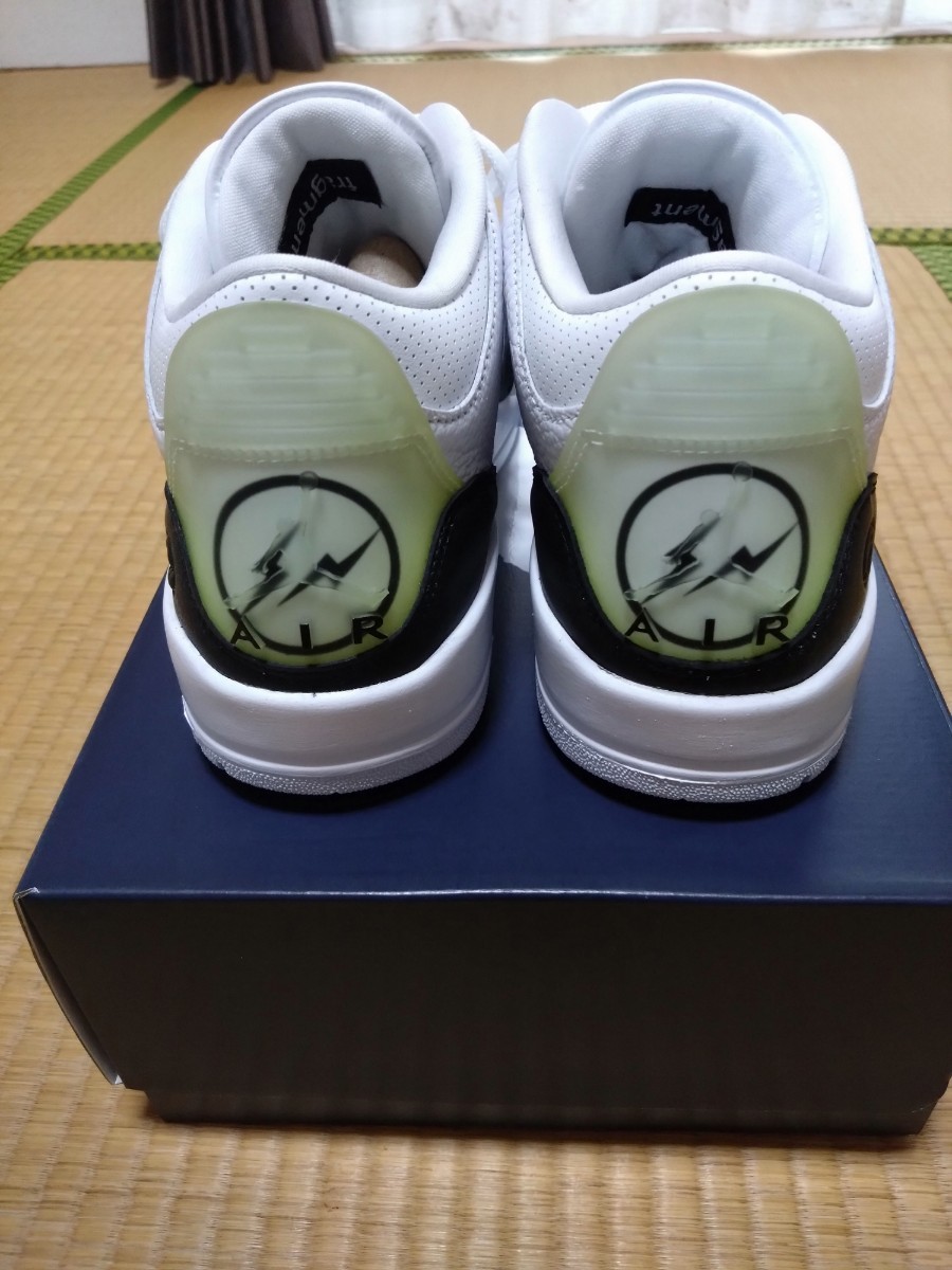 Fragment Nike Air Jordan 3 White / Black 27cm US9 DA3595-100 藤原ヒロシ_画像4