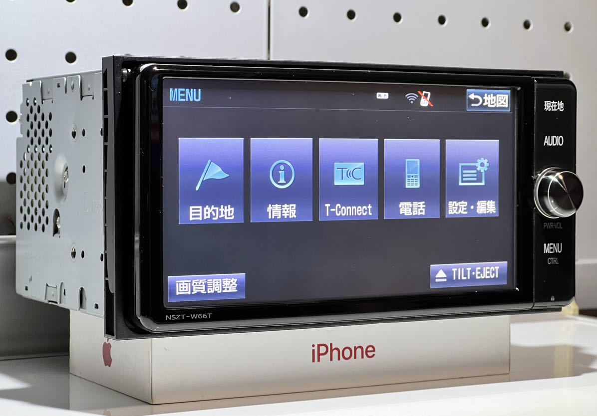 美品)トヨタ純正 SDナビ NSZT-W66T フルセグテレビ・DVD再生・SD再生