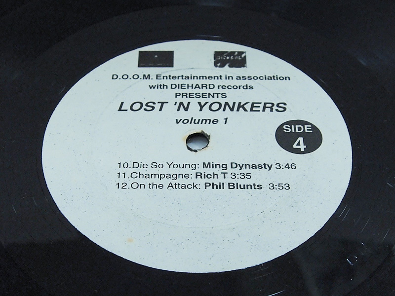 V.A. DIEHARD SAMPLER '98 LOST'N YONKERS LP 12inch 2枚組み レコード 1998年_画像5