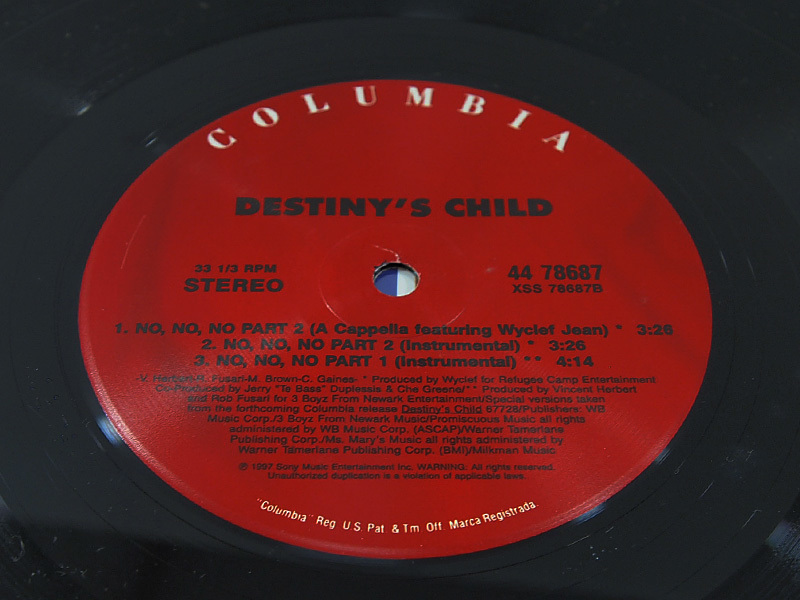 Destiny's Child / No, No, No (Part I & II) 12inch レコード COLUMBIA 1997年 im_画像4