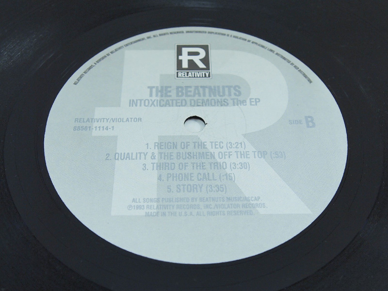 THE BEATNUTS / INTOXICATED DEMONS The EP 12inch レコード ビートナッツ RELATIVITY 1993年_画像4