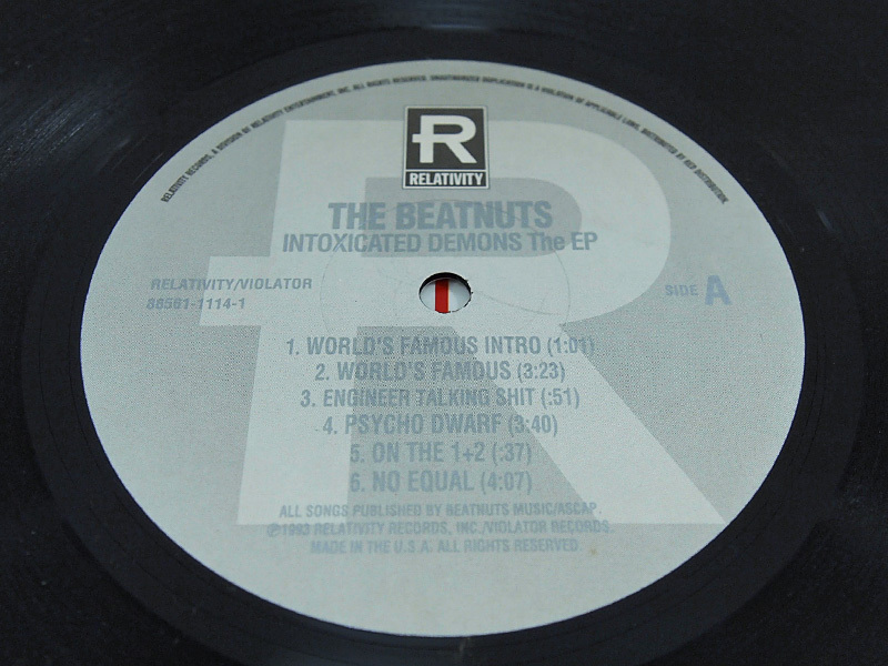THE BEATNUTS / INTOXICATED DEMONS The EP 12inch レコード ビートナッツ RELATIVITY 1993年_画像3